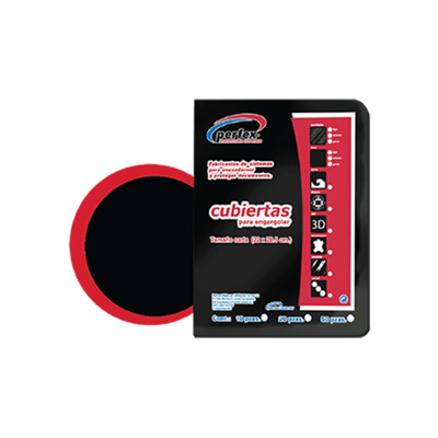 Perfex cubierta bipol liso 14 puntos T/C color negro (50 pzas) 115132600