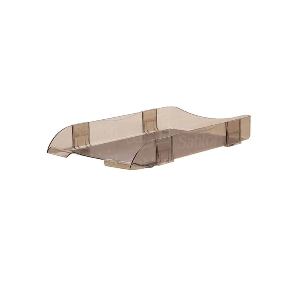 [DTF-SL00027] Sablon papelera plastica tamaño legal color humo 306.2416HU