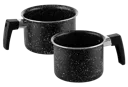 Westinghouse set de 2 ollas para leche marmol negro 12cm WCCS000902AMBB