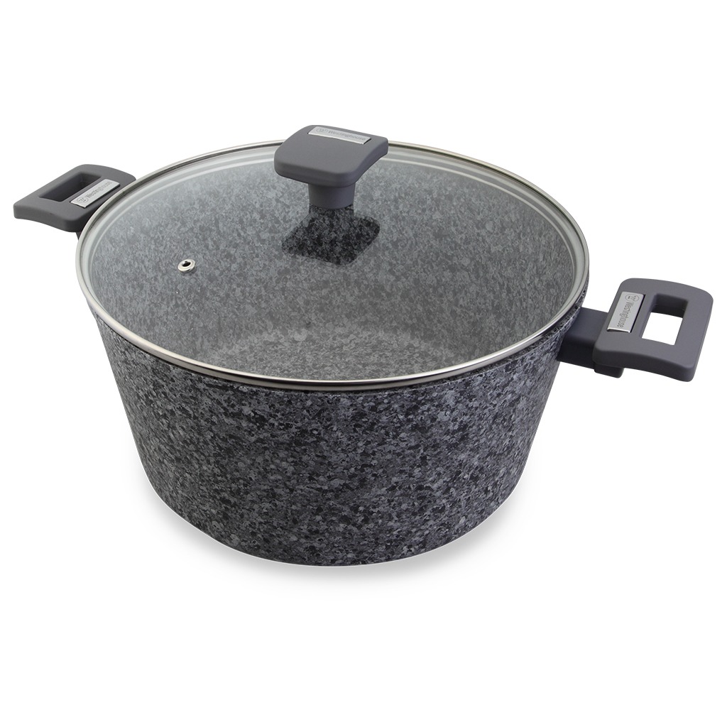 Westinghouse cacerola con tapa granito gris 28cm WCCC0070028GGY