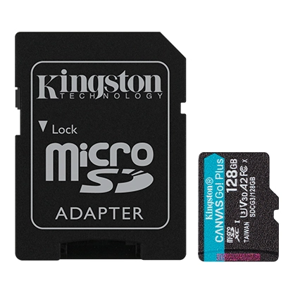 Kingston tarjeta de memoria micro sd canvas go plus SP- SDCG3/128GB