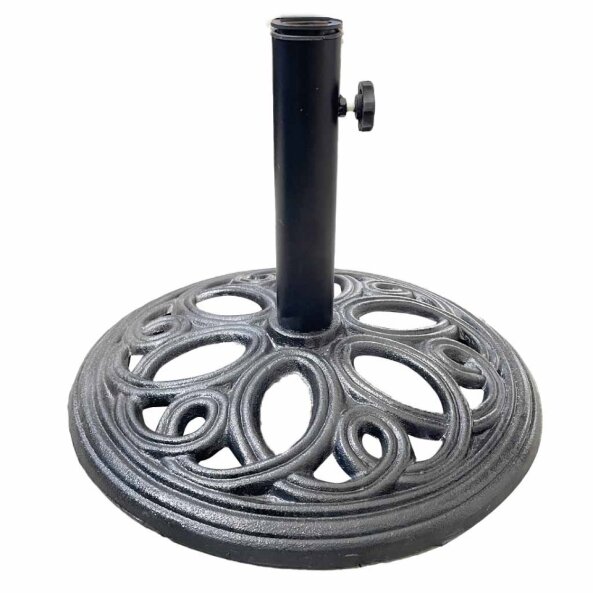 BASE METAL DIA 45CM NEGRA HUECO DIA 37MM