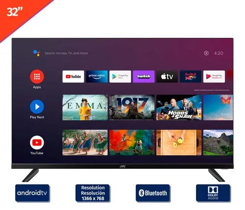 [DTF-JV00017] JVC televisor 32” hd chromecast bluetooh Androit TV LT-32KB127