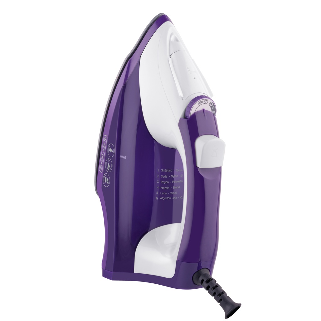 Black + Decker plancha morada IR1840