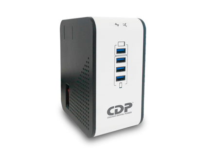 CDP regulador con 4 puertos usb /8 salidas /1000va r2cu-AVR1008