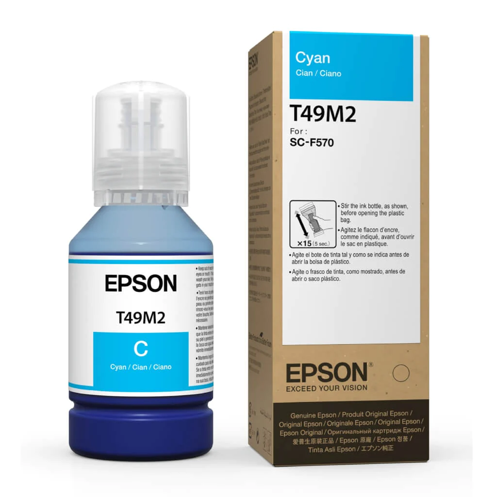 Epson botella tinta ultrachrome T49M  cyan 140 ml-T49M220