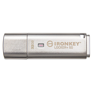 Kingston memoria usb ironkey locker+ 50 AES usb w/256bit encriptada-IKLP50/32GB