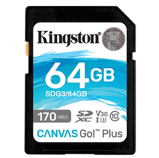 Kingston tarjeta de memoria sd canvas go plus-SDG3/64GB