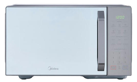 Midea microondas 1.1pc puerta acabado espejo gabinete gris con grill MMDXG11S2MG-CA