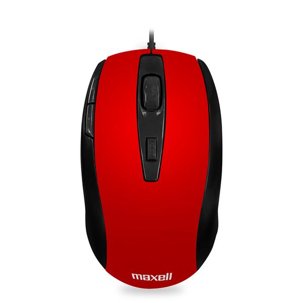 Maxell mouse optico mowr-101 rojo 347286