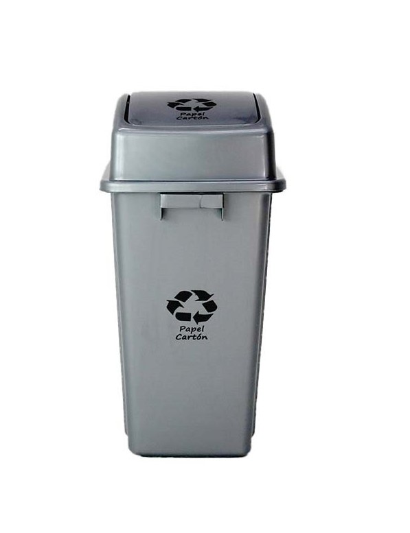 [TK-BAS-08] Basurero reciclaje gris