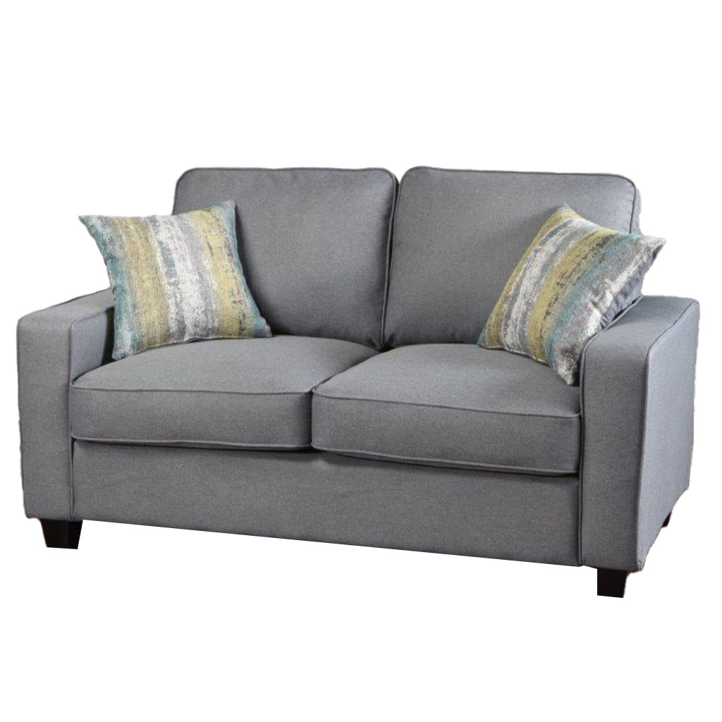 SOFA DOBLE GRIS OSCURO
