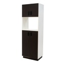 MICROALACENA 60CMX42CMX180CM BLANCO/CHOCOLATE