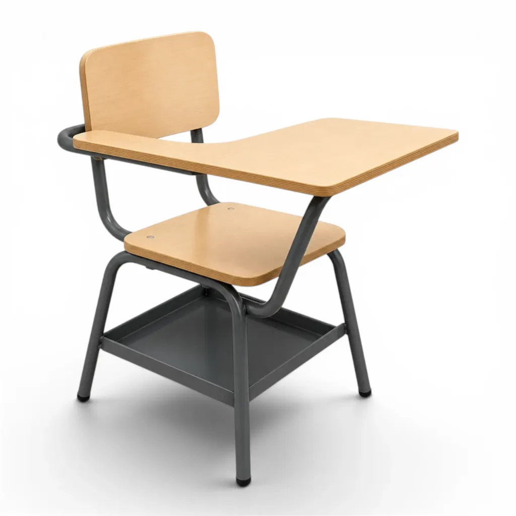 Pupitre unipersonal escolar derecho