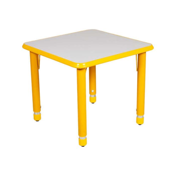 Mesa infantil cuadrada ajustable