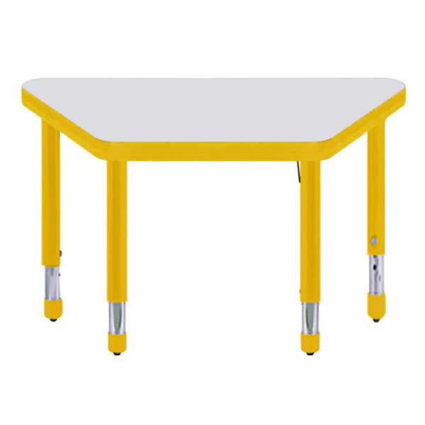 Mesa para kinder o infantil ajustable en forma de Trapecio