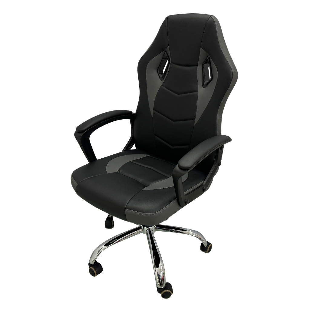 [TK-SI-46] SILLA GAMER VINILO NEGRO/GRIS