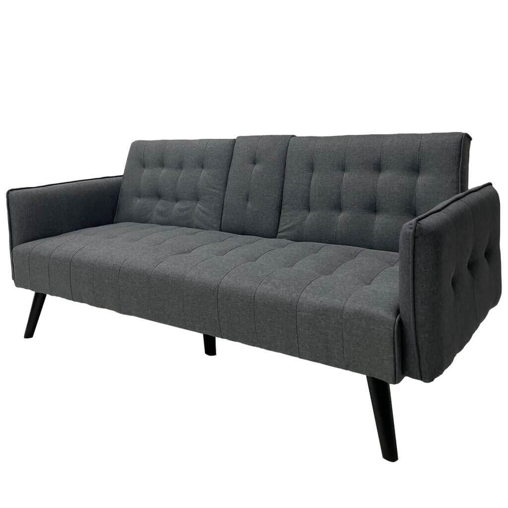 SOFÁ CAMA TELA LINO GRIS