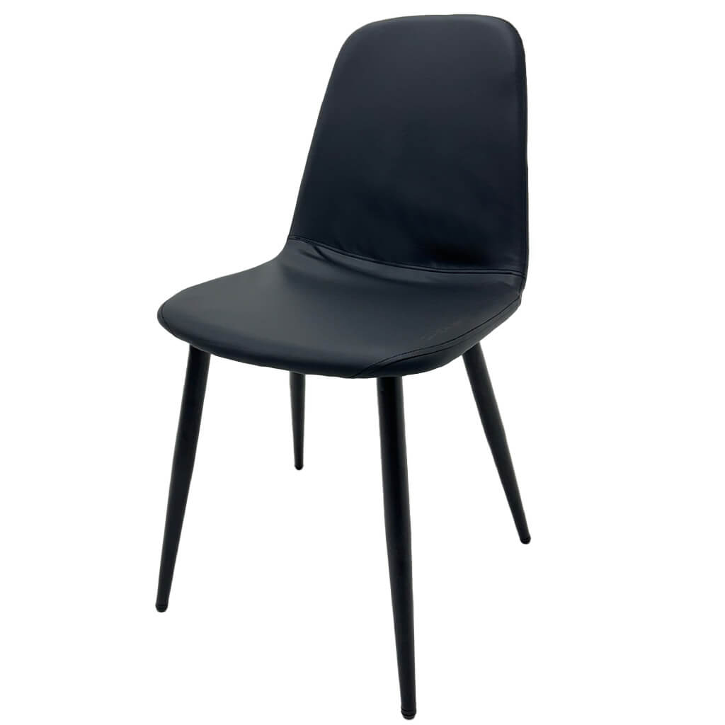 SILLA VINILO NEGRO