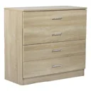Kenneth Cole mueble cuatro gavetas color roble -KCWD20220512-OA