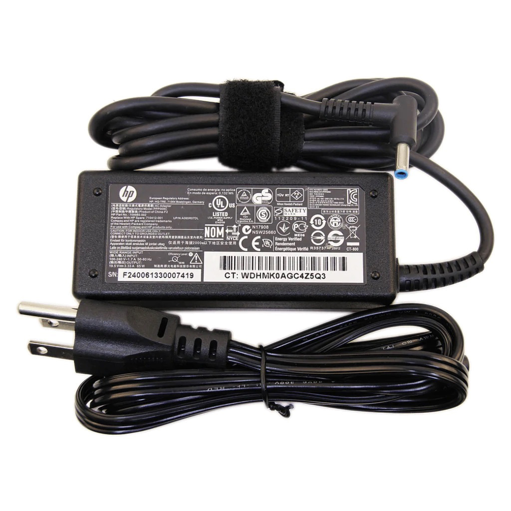 HP adaptador 65w espigas negro H6Y89AA