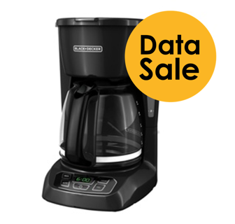 Black + Decker cafetera 12 tazas negra digital CM1105B