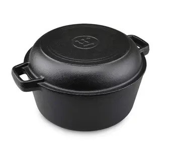 Westinghouse Olla hierro fundido 5qt con tapa sartén WCCI0011BK