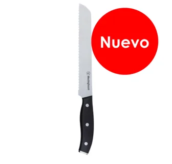[DTF-WH00194] Westinghouse cuchillo para el pan   8""/20cm espiga completa mango suave con remaches triples - WCKTSC15211"