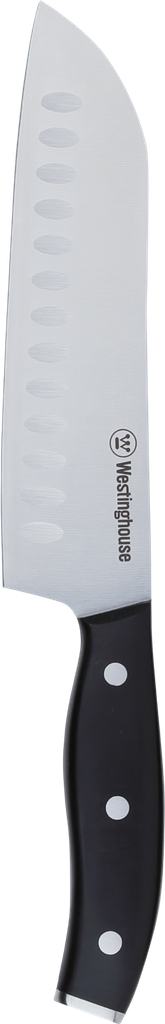 "Westinghouse cuchillo santoku 7""/17 cm espiga completa mango suave con remaches triples - WCKTSC15212"