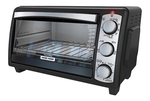 Black + Decker horno tostador 6 rebanadas negro inox TO1940BD