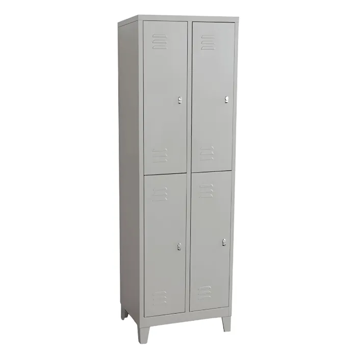 [MR-LK-08-BG] Locker de 4 puertas o compartimientos con aldaba y patas (Beige)