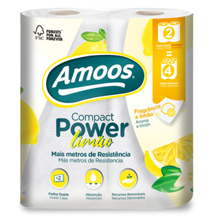 Amoos toalla de cocina two pack 83 H aroma limon paq 12 und - C622002