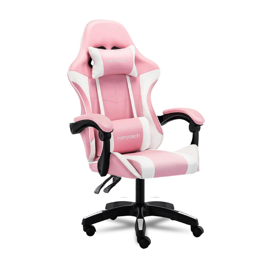 Nenotech silla gaming essential blanco rosa 220LB,GL2 - A73596