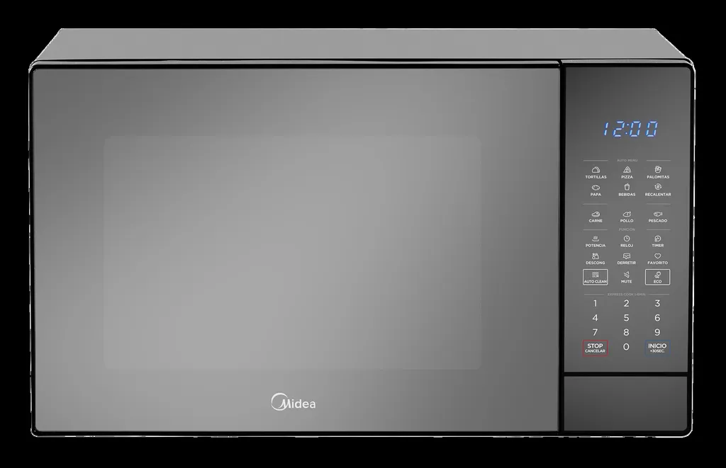 [DTF-MD00066] Midea microondas 1.4 pc puerta  espejo gabinete negro MMDK14S2MB
