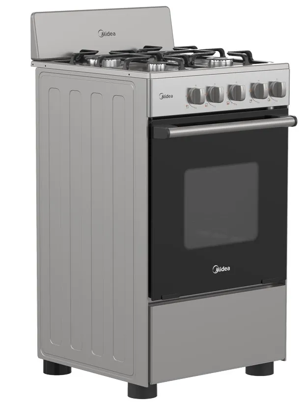 [DTF-MD00067] Midea cocina a gas 20 pulgadas 4 quemadores hierro fundido MGS20F0BKAGG-CA