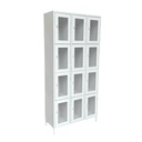 Locker Metálico de 12 Puertas con Malla
