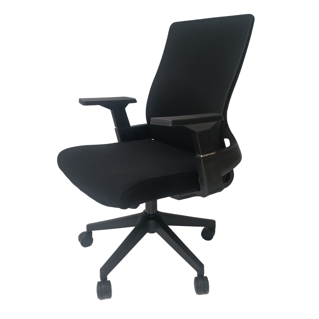 SILLA SEMI EJECUTIVA MALLA NEGRA