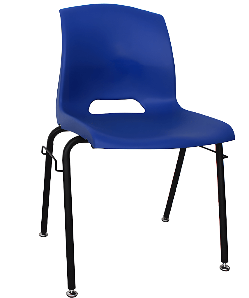 Silla escolar en color azul o negro