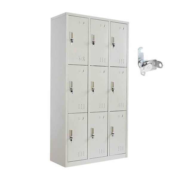 Locker Metálico de 9 Puertas con Aldaba