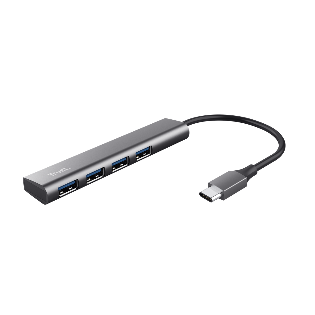 Trust adaptador USB-C 4 puertos USB-A 5 gbps puerto USB-C - 24948