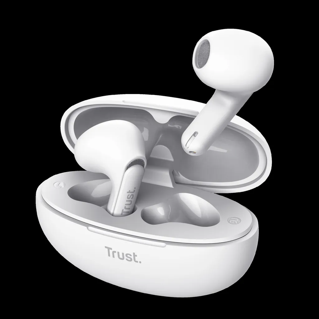 [DTF-TR00049] Trust audifonos bluetooth intraaurales color blanco microf c/cancelacion de ruido - 25173
