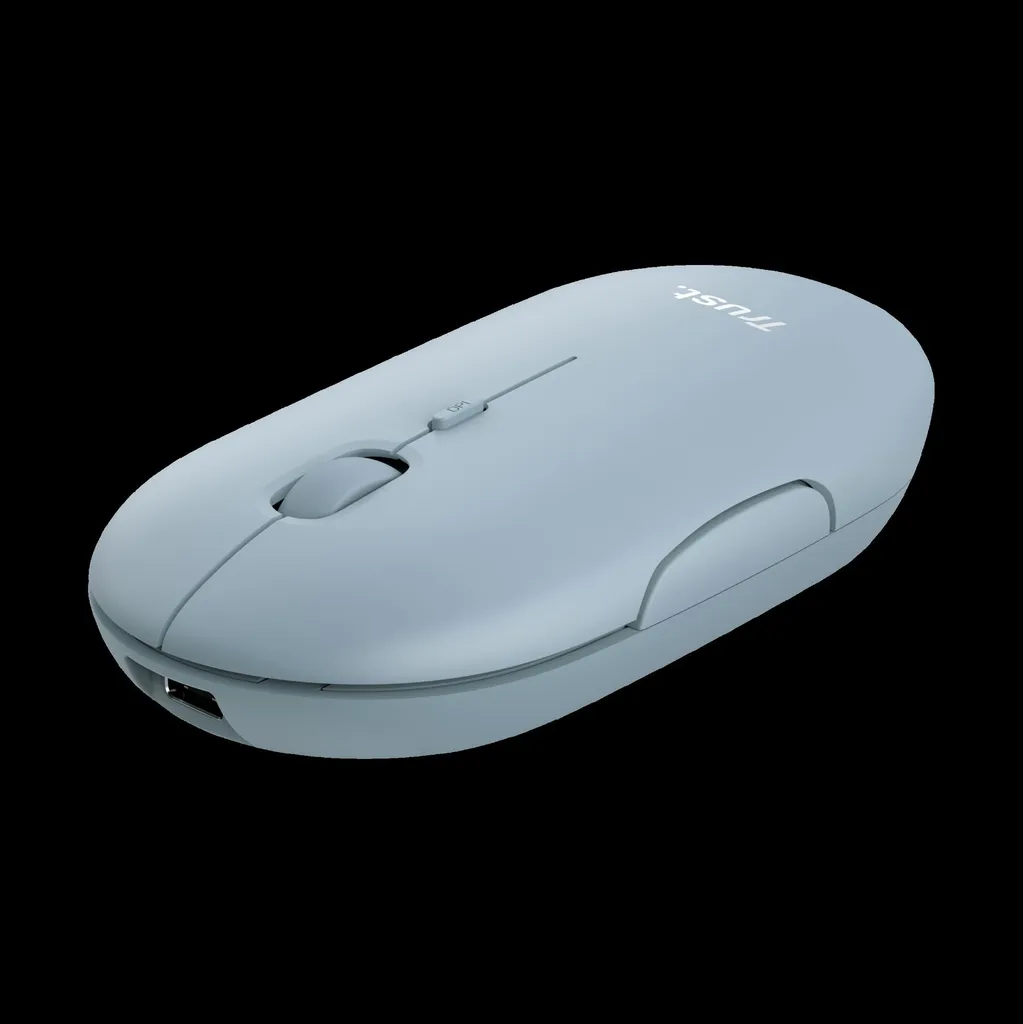 [DTF-TR00066] Trust  mouse recargable inalambrico silencioso color azul - 24126