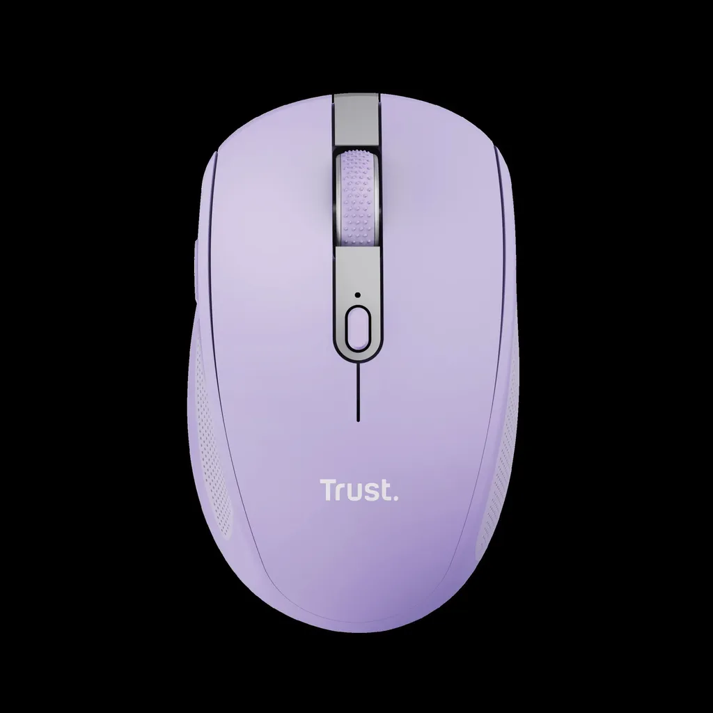 [DTF-TR00085] Trust mouse inalambrico recargable color lila silencioso - 25384