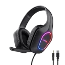 Trust audifonos alambricos gamer iluminacion led multicolor - 25331