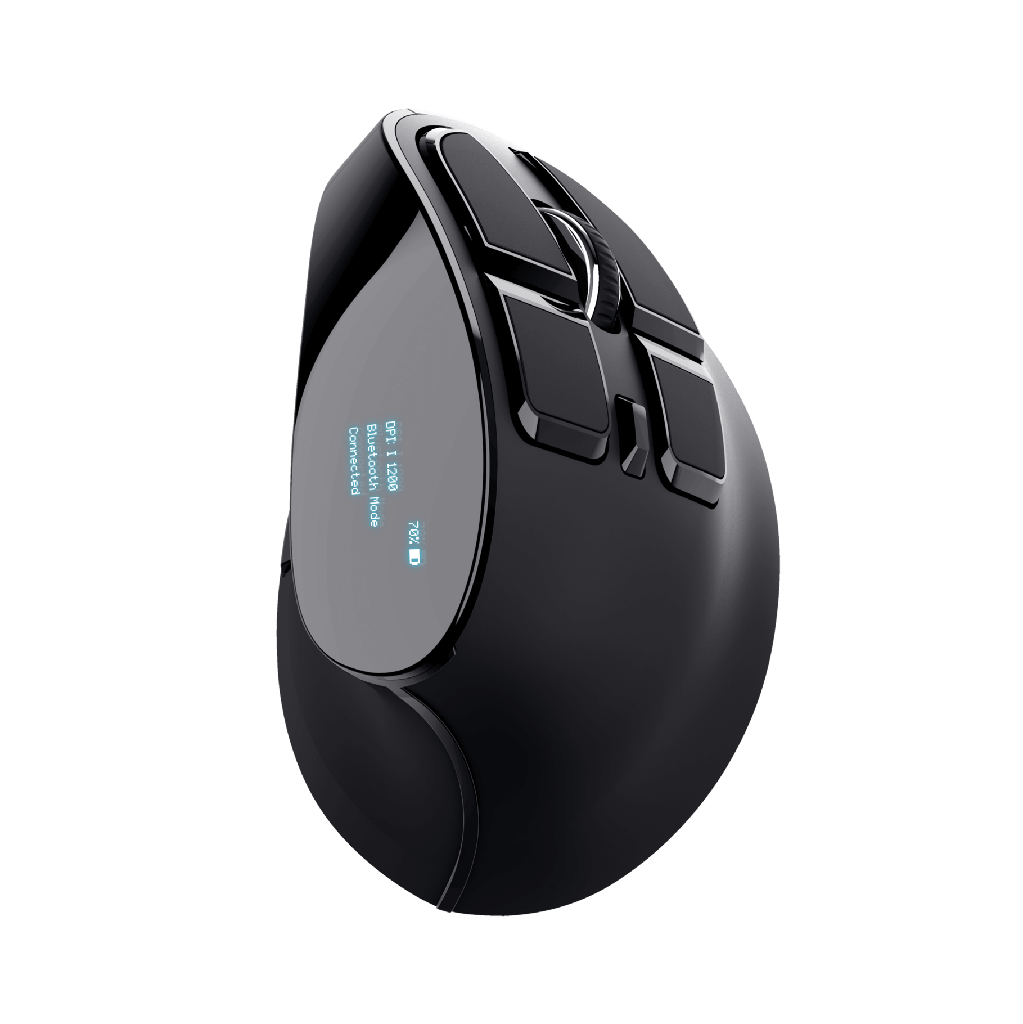 [DTF-TR00070] Trust mouse ergonomico inalambrico recargable color negro - 23731