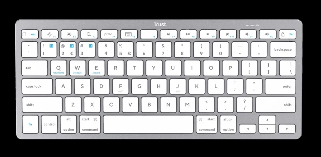 Trust teclado ES bluetooth inalambrico ultrafino para PC, ordenador portatil, tableta y smartphone - 24654