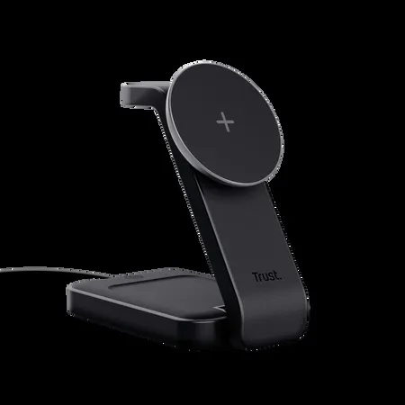 Trust soporte Viro de carga magnetico inalambrico 3 en 1 para iPhone, Apple Watch y AirPods - 25464
