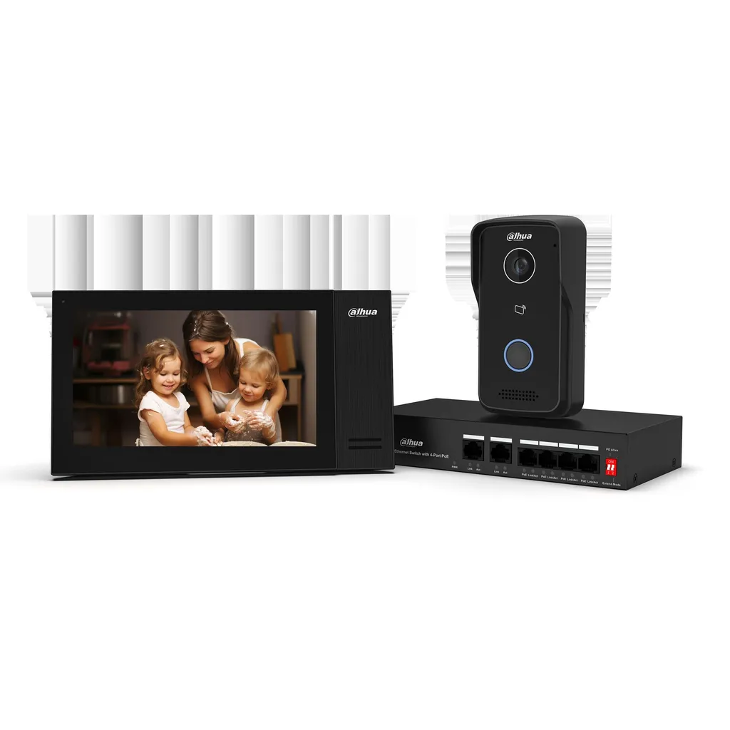 [DTF-DH00033] Dahua kit de video intercomunicador IP- DHI-KTP02/DHI-VTO2111D-P-S3/DHI-VTH2421FB-P-  1.0.01.15.12447-0005
