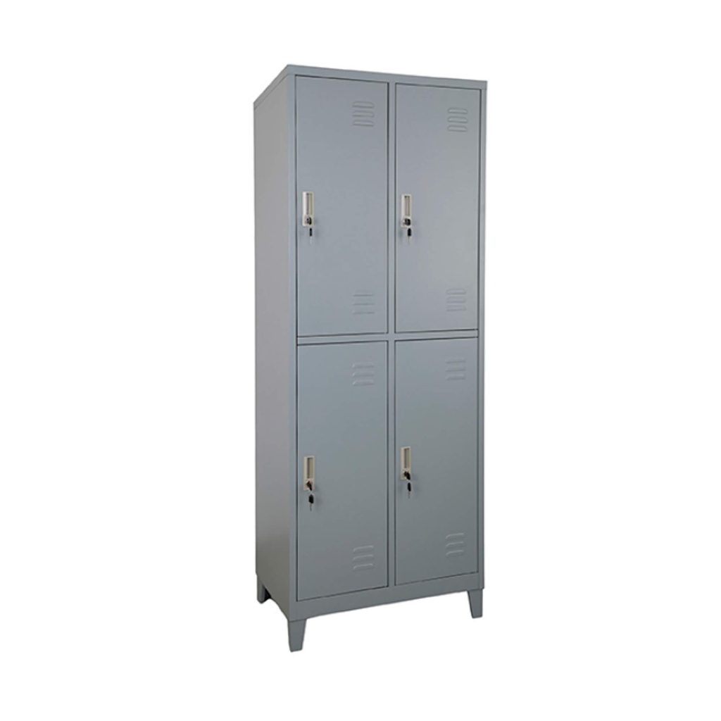 Locker metalico de 4 puertas con llavín 