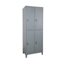 Locker metálico de 4 puertas con llavín 